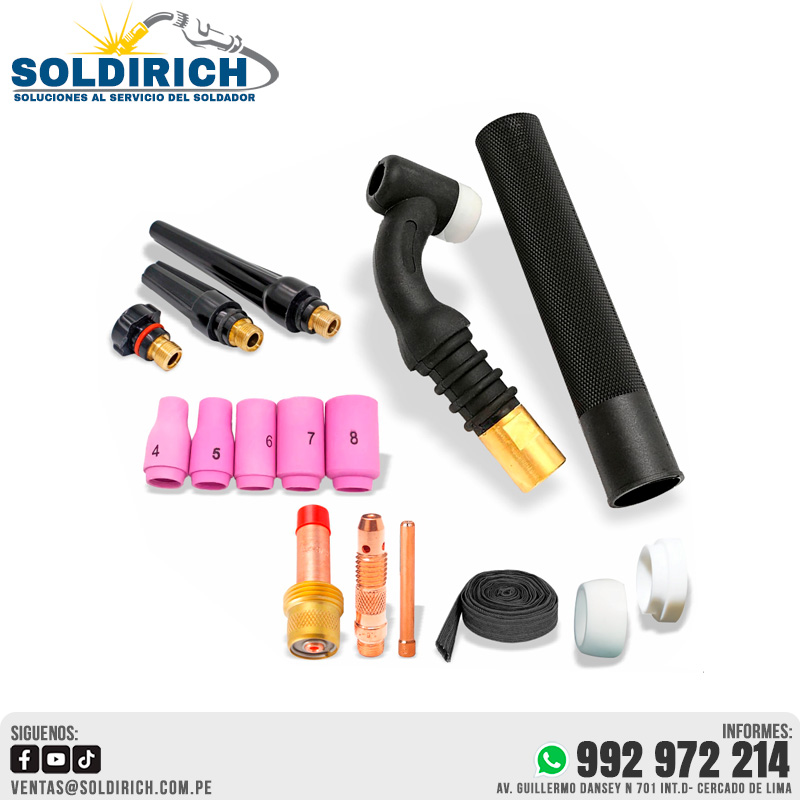 ACCESORIOS PARA ANTORCHA TIG SERIE 26 (FLEXIBLE)