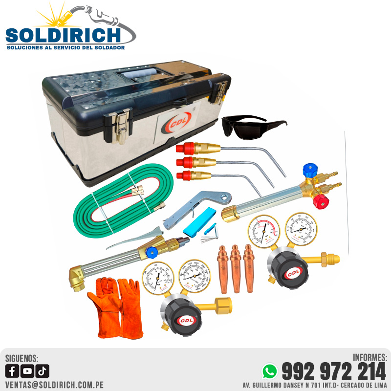EQUIPO DE OXICORTE TIPO AGA MARCA CDL