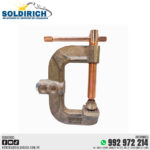 PINZA A TIERRA COBRE 600 A, PRENSA TIPO C (02061) G50 LENCO