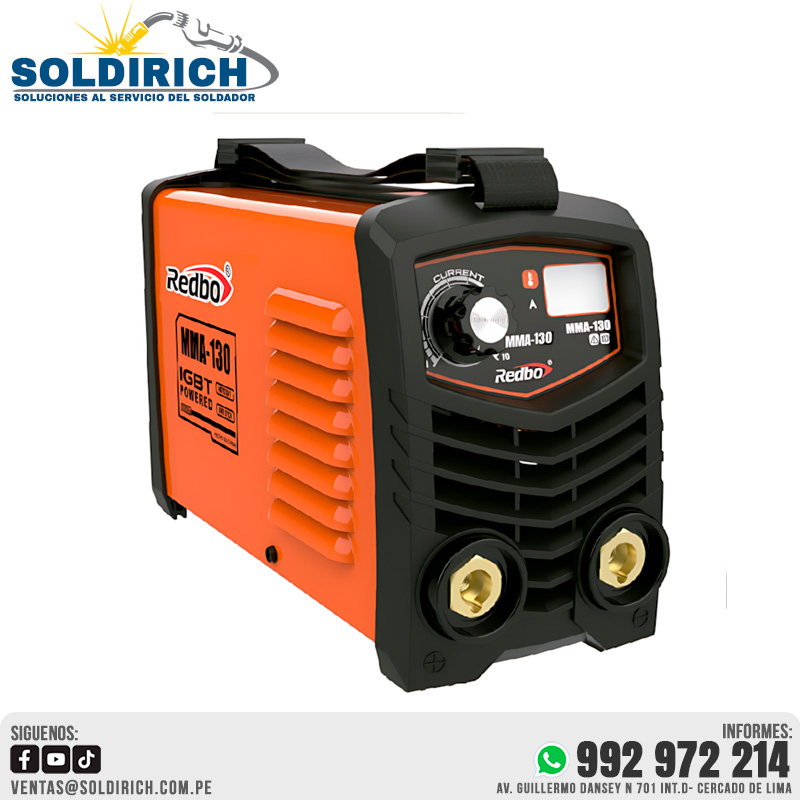 SOLDADORA INVERTER MMA-130 (220V)- REDBO®